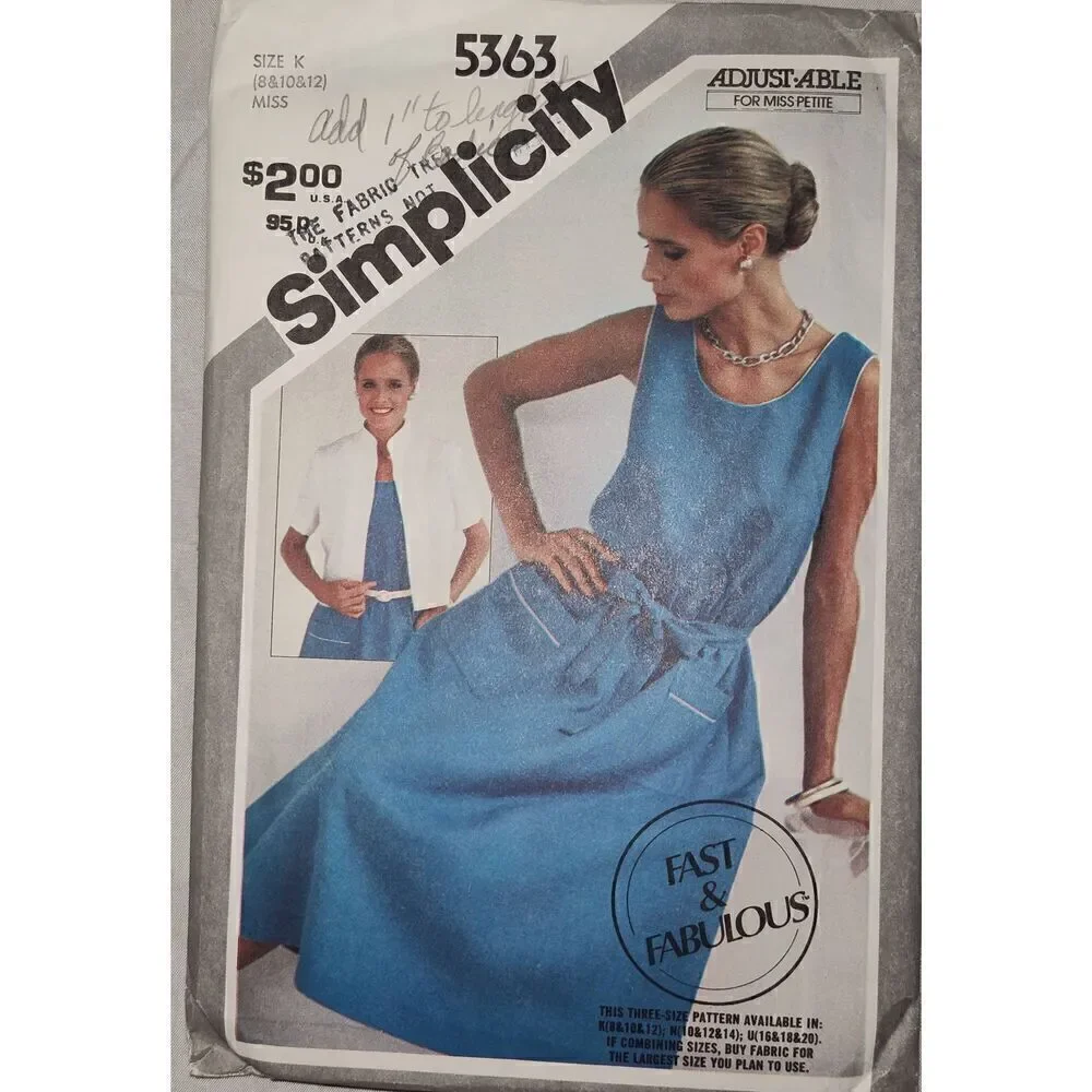 SIMPLICITY PATTERNS. Lot of 6. Work wear office wear. Have been cut.